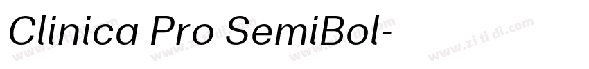 Clinica Pro SemiBol字体转换 Clinica Pro SemiBol字体转换